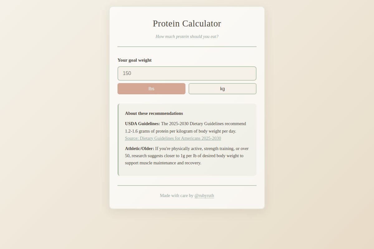 Protein Calculator